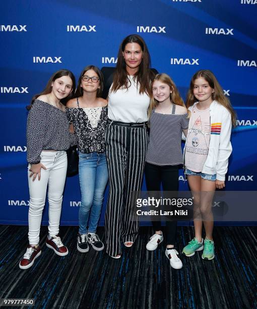 General atmosphere during the IMAX exclusive experience for Jurassic World: Fallen Kingdom at AMC Loews Lincoln Square IMAX on June 20, 2018 in New...