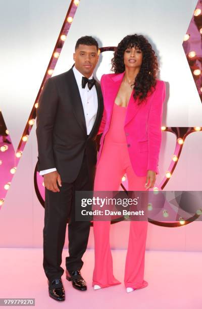 Russell Wilson and Ciara attend the Summer Party at the V&A in partnership with Harrods at the Victoria and Albert Museum on June 20, 2018 in London,...