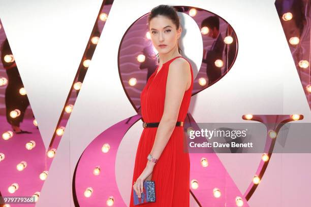 Alaia Baldwin attends the Summer Party at the V&A in partnership with Harrods at the Victoria and Albert Museum on June 20, 2018 in London, England.