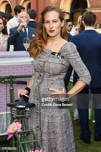 Charlotte Dellal attends the Summer Party at the V&A in partnership with Harrods at the Victoria and Albert Museum on June 20, 2018 in London,...