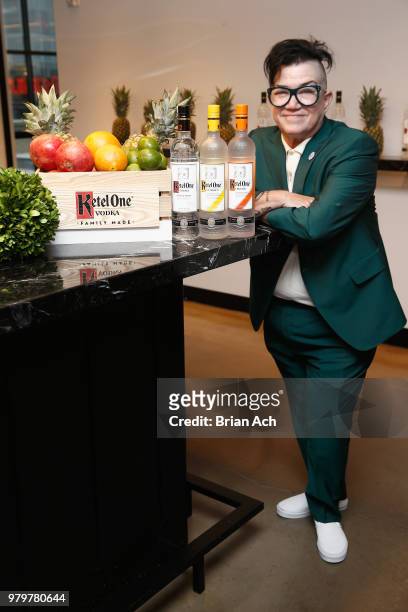 Actor and comedian Lea DeLaria celebrates at PRIDE PLACE in partnership with LGBTQ ally and Ketel One Family-Made Vodka on June 20, 2018 at Samsung...