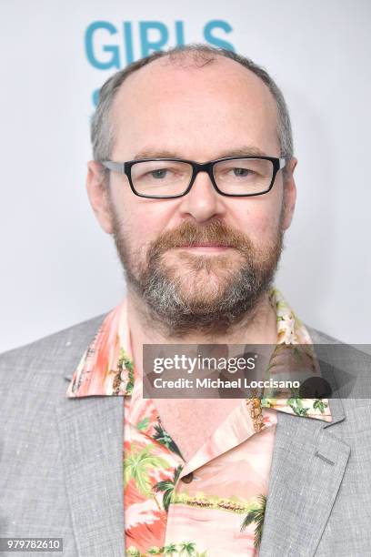 Playwright Dennis Kelly attends the Off-Broadway opening night of "Girls & Boys" at the Minetta Lane Theatre on June 20, 2018 in New York City.