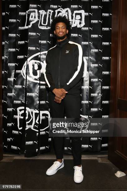 Marvin Bagley III attends the PUMA Basketball launch party at 40/40 Club on June 20, 2018 in New York City.