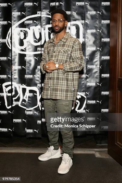 Big Sean attends the PUMA Basketball launch party at 40/40 Club on June 20, 2018 in New York City.