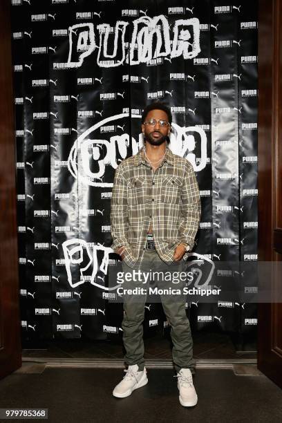 Big Sean attends the PUMA Basketball launch party at 40/40 Club on June 20, 2018 in New York City.