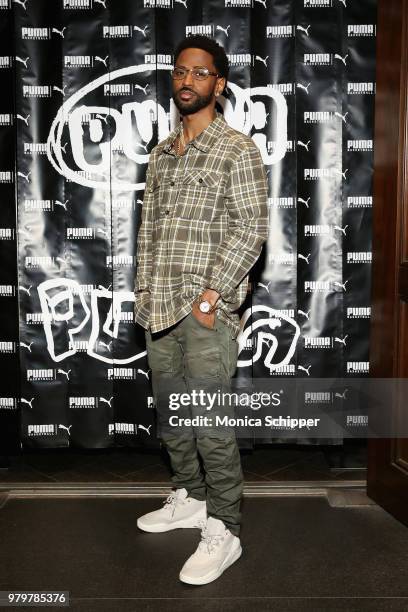 Big Sean attends the PUMA Basketball launch party at 40/40 Club on June 20, 2018 in New York City.