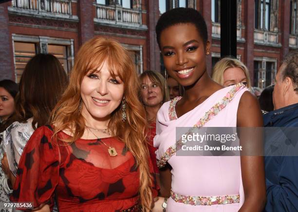 Charlotte Tilbury and Maria Borges attend the Summer Party at the V&A in partnership with Harrods at the Victoria and Albert Museum on June 20, 2018...