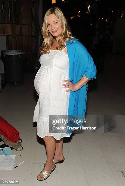 Actress Jennifer Gareis poses at CBS' "Bold And The Beautiful" 23rd Anniversary Celebration at Television City, CBS Studio Lot on March 23, 2010 in...