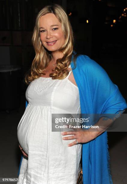 Actress Jennifer Gareis poses at CBS' "Bold And The Beautiful" 23rd Anniversary Celebration at Television City, CBS Studio Lot on March 23, 2010 in...