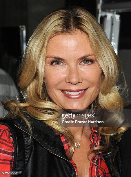 Actress Katherine Kelly Lang, poses at CBS' "Bold And The Beautiful" 23rd Anniversary Celebration at Television City, CBS Studio Lot on March 23,...