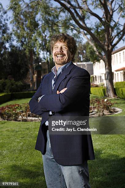 Executive producer John Wells poses for a portrait session for the Los Angeles Times on the Warner Brothers Studio lot on March 13 Burbank, CA....