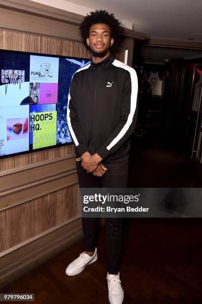 Marvin Bagley III attends the PUMA Basketball launch party at 40/40 Club on June 20, 2018 in New York City.