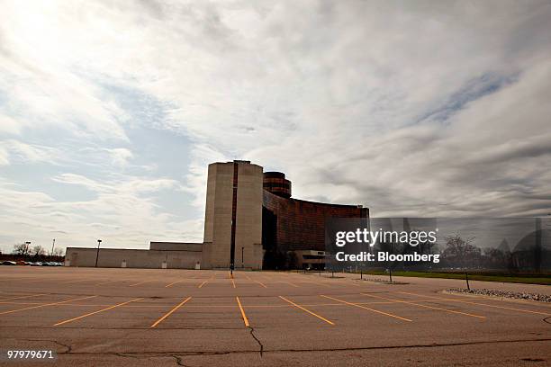 An empty parking lot sits alongside the 772-room Dearborn Hyatt Regency hotel in Dearborn, Michigan, U.S., on Tuesday, March 23, 2010. In Dearborn,...