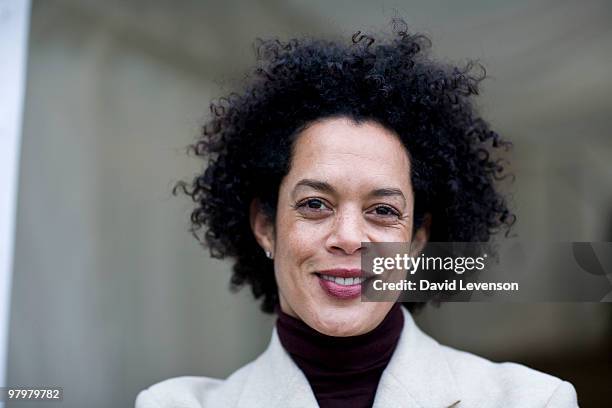 Author Aminatta Forna poses for a portrait at the Oxford Literary Festival, in Christ Church, on March 23, 2010 in Oxford, England.