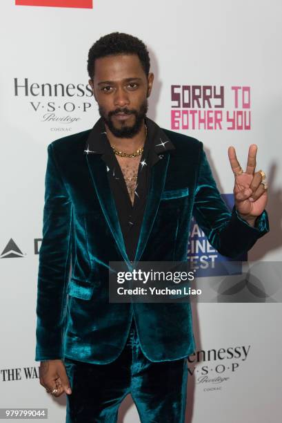 Lakeith Stanfield attends "Sorry To Bother You" 10th Annual BAMcinemaFest Opening Night Premiere at BAM Harvey Theater on June 20, 2018 in New York...