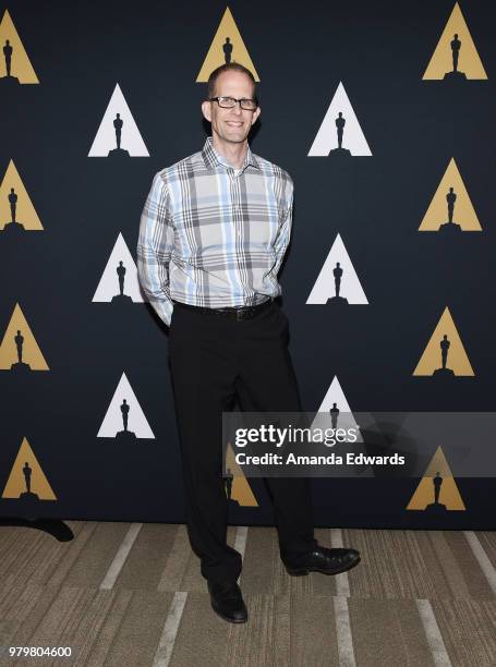 Pixar Animation Chief Creative Officer Pete Docter arrives at The Academy Of Motion Picture Arts And Sciences presentation of "The Sherman Brothers:...