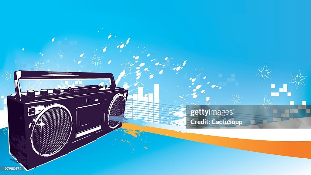 Radio cassete Hintergrund
