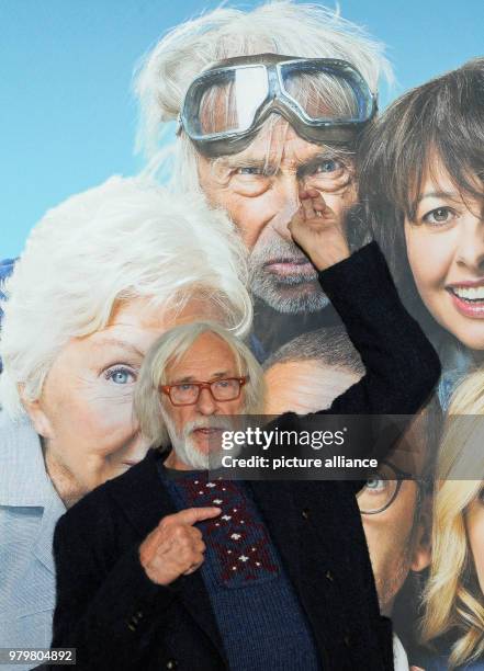 March 2018, Germany, Munich: The French actor Pierre Richard at the photocall of her film 'Die Sch'tis in Paris' . The comedy will be shown in German...