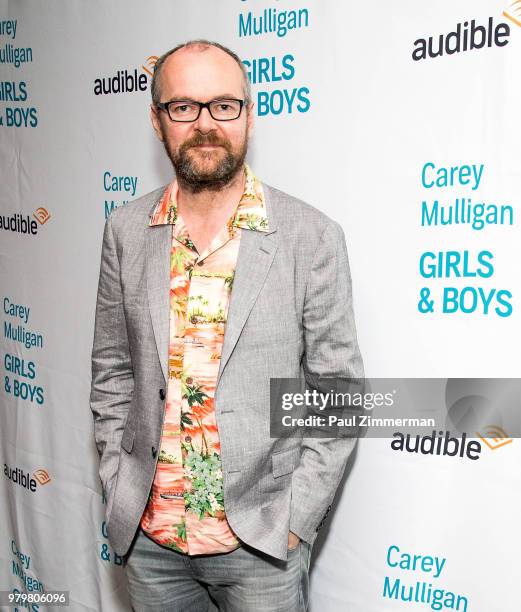 Playwright Dennis Kelly attends "Girls & Boys" Opening Night at the Minetta Lane Theatre on June 20, 2018 in New York City.
