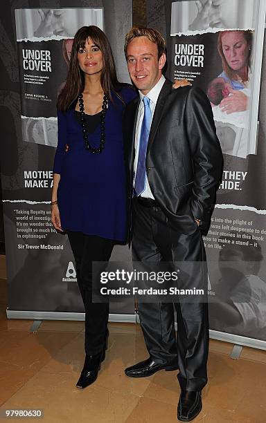 Lisa B and Chris Rogers attend the launch of Chris Rogers' book titled 'Undercover' at The Mayfair Hotel on March 23, 2010 in London, England.