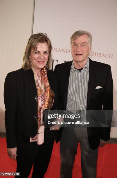 March 2018, Germany, Berlin: Cabaret artist Jochen Busse and company attend the presentation of the new book 'Strafe' by Ferdinand von Schirach at...