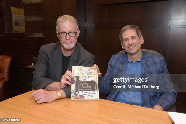 Authors Tim Johnson and David Fantle attend a signing event for their book "Hollywood Heyday" at Barnes & Noble at The Grove on June 20, 2018 in Los...