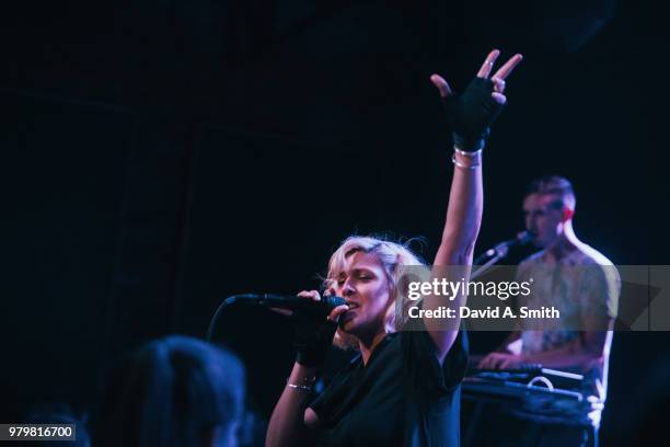 Dessa performs at Saturn Birmingham on June 20, 2018 in Birmingham, Alabama.