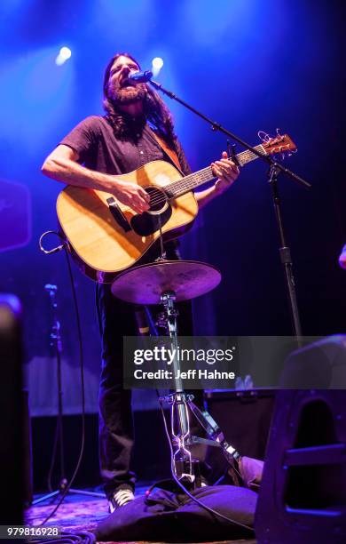 Singer/guitarist Seth Avett of The Avett Brothers performs at PNC Music Pavilion on June 20, 2018 in Charlotte, North Carolina.