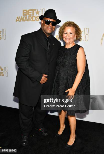 Jimmy Jam and Debra Lee attend the Debra Lee Pre-BET Awards Dinner at Vibiana on June 20, 2018 in Los Angeles, California.