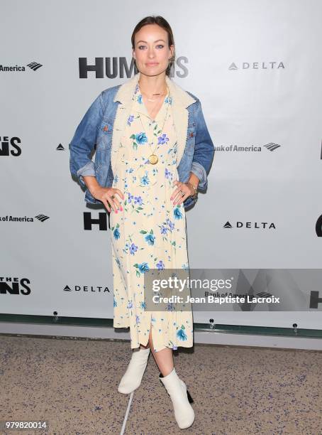 Olivia Wilde attends the opening night of the 'Humans' at the Ahmanson Theatre on June 20, 2018 in Los Angeles, California.