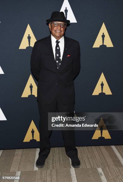 Animator Floyd Norman arrives at The Academy Of Motion Picture Arts And Sciences presentation of "The Sherman Brothers: A Hollywood Songbook" at the...