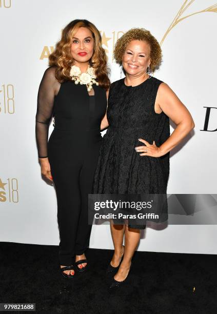 Tina Knowles Lawson and Debra Lee attend the Debra Lee Pre-BET Awards Dinner at Vibiana on June 20, 2018 in Los Angeles, California.