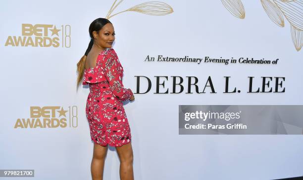 Garcelle Beauvais attends the Debra Lee Pre-BET Awards Dinner at Vibiana on June 20, 2018 in Los Angeles, California.