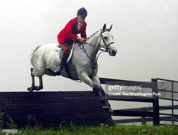 Members and friends of the Old Dominion Hounds gathered at 'Clorevia,' a farm in Flint Hill, Va for the Blessing of the hounds at the opening meet of...