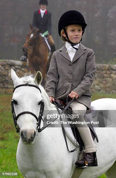 Members and friends of the Old Dominion Hounds gathered at 'Clorevia,' a farm in Flint Hill, Va for the Blessing of the hounds at the opening meet of...