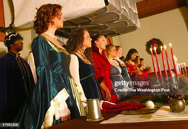 To celebrate the holiday season the Madrigal and Cantus singers from the Osbourn Park High School presented a Christmas Madrigal Feaste at Bethel...