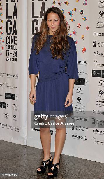 Spanish actress Irene Escolar attends "Malaga Film Festival" presentation party at the "Casa de America" on March 23, 2010 in Madrid, Spain.