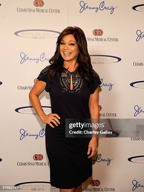 Jenny Craig spokesperson Valerie Bertinelli attends the Cedars-Sinai Sports Spectacular Women's Luncheon presented by Jenny Craig at Montage Beverly...