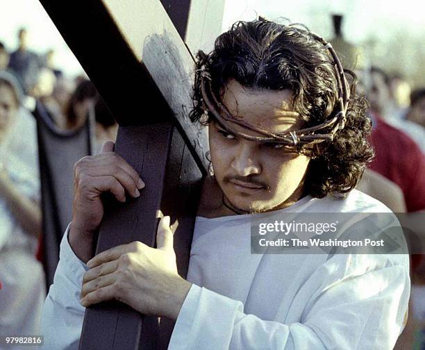 The Hispanic congregation of Our Lady of Angels Catholic church enacted a living Stations of the Cross on the afternoon of Good Friday. Parishioners...