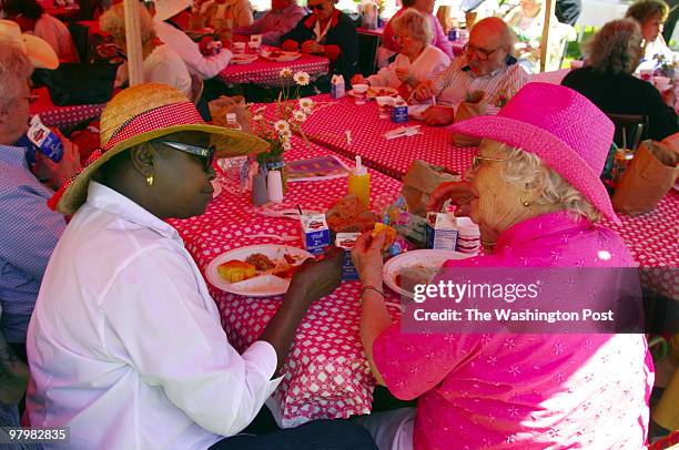 Country western was the theme of the annual picnic at the Prince William Senior Center at Manassas to celebrate Older Americans Month. Red and White...