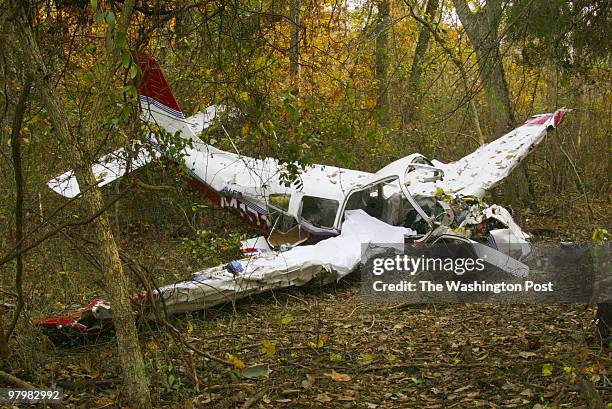 Photographer: Tracy A. Woodward/TWP. NEGATIVE NUMBER: 174453 Leesburg Airport, 1001 Sycolin Rd SE, Leesburg, VA. Small plane crash, PIO said it was a...