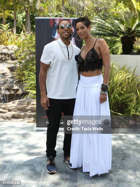 Chris "Ludacris" Bridges and Niki Murphy attend the summer season kickoff 2018 party hosted by Nicole Murphy, Ludacris and Tichina Arnold at STK Los...