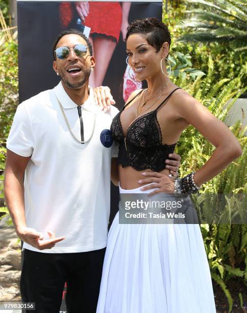 Chris "Ludacris" Bridges and Niki Murphy attend the summer season kickoff 2018 party hosted by Nicole Murphy, Ludacris and Tichina Arnold at STK Los...