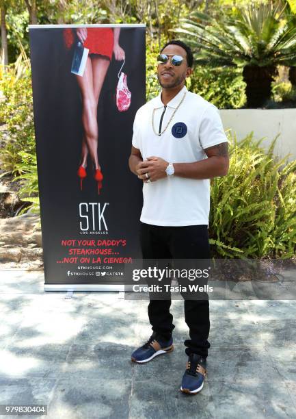 Chris "Ludacris" Bridges attends the summer season kickoff 2018 party hosted by Nicole Murphy, Ludacris and Tichina Arnold at STK Los Angeles on June...
