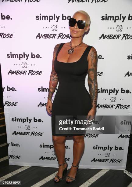 Amber Rose attends Amber Rose x Simply Be Launch Party at Bootsy Bellows on June 20, 2018 in West Hollywood, California.
