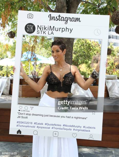 Niki Murphy attends the summer season kickoff 2018 party hosted by Nicole Murphy, Ludacris and Tichina Arnold at STK Los Angeles on June 20, 2018 in...