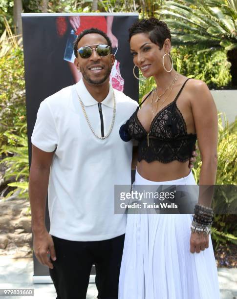 Chris "Ludacris" Bridges and Niki Murphy attend the summer season kickoff 2018 party hosted by Nicole Murphy, Ludacris and Tichina Arnold at STK Los...