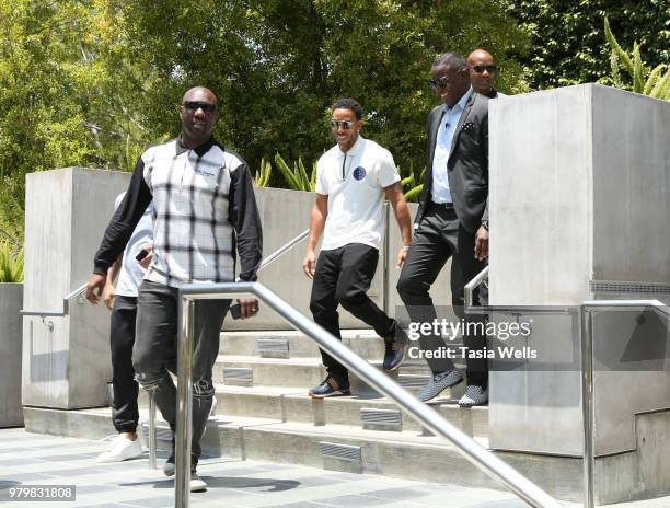 Chris "Ludacris" Bridges arrives at the summer season kickoff 2018 party hosted by Nicole Murphy, Ludacris and Tichina Arnold at STK Los Angeles on...