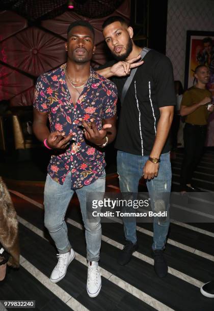 Broderick Hunter and Sarunas J. Jackson attend Amber Rose x Simply Be Launch Party at Bootsy Bellows on June 20, 2018 in West Hollywood, California.