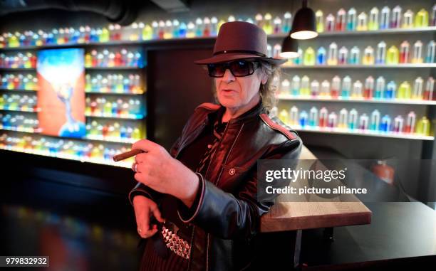 March 2018, Berlin, Germany: Rockstar Udo Lindenberg photographed in 'Panik City', the multimedia adventure 'The Udo Lindenberg Experience' in the...